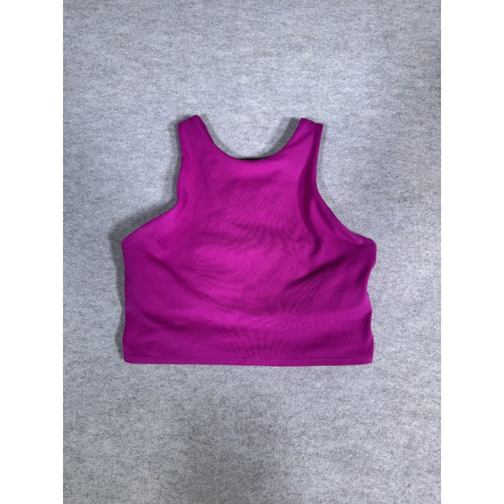Athleta Cropped Tank Top Womens XS Pink Racerback Athleisure Performance Workout